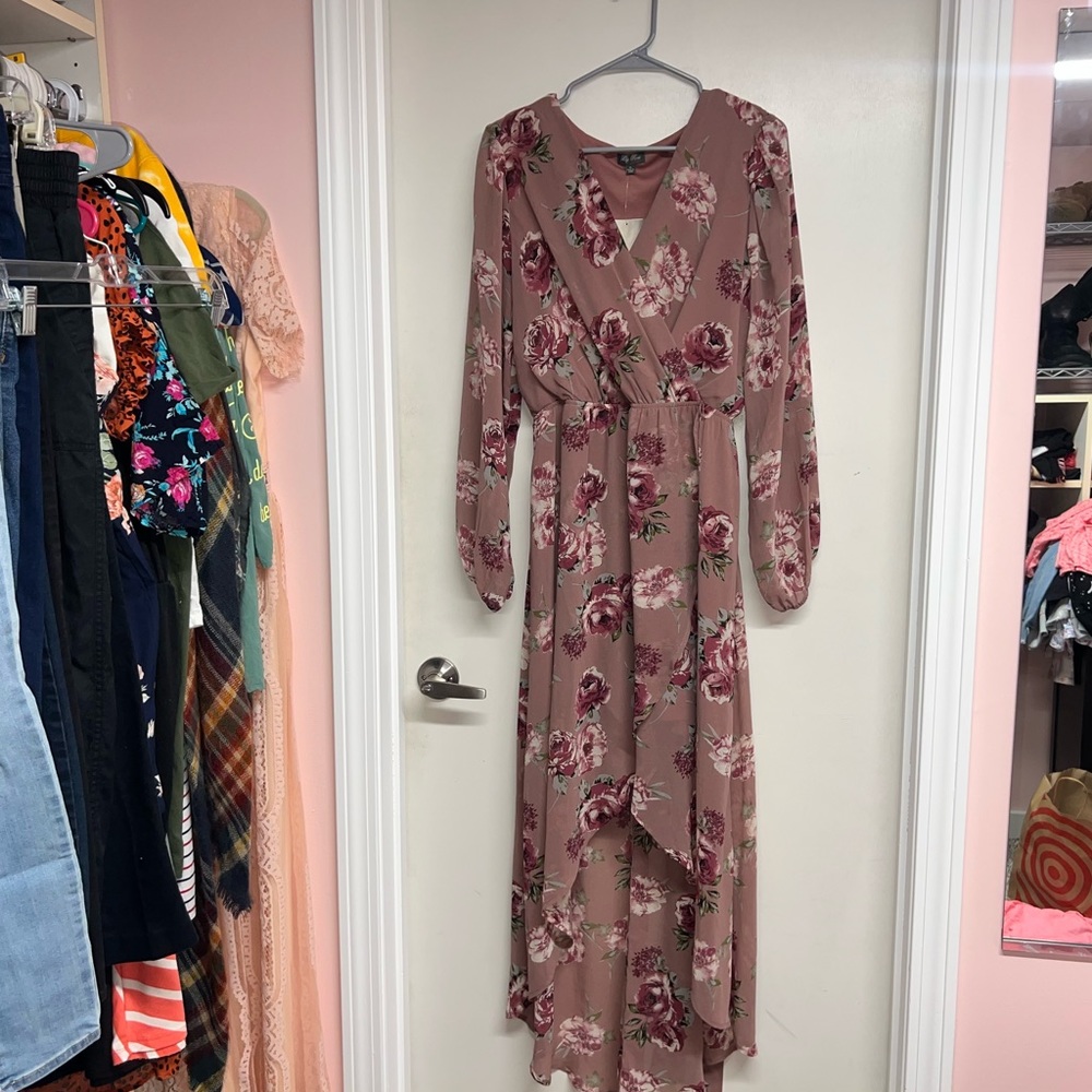 Lily Rose XL hi lo floral dress